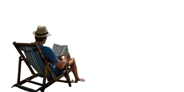 Beach Relaxation V5 Vinyl Car Decal Sticker – Waterproof & UV-Resistant 