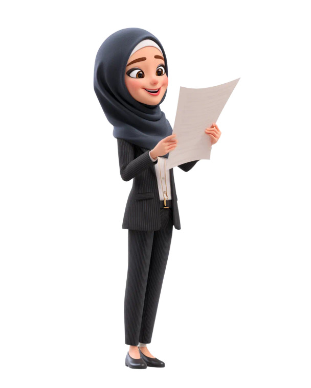 Happy Muslim Woman Vinyl Car Decal Sticker – Waterproof & UV-Resistant 