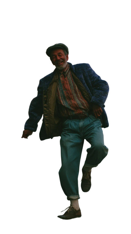Dancing Homeless Man Vinyl Car Decal Sticker – Waterproof & UV-Resistant 