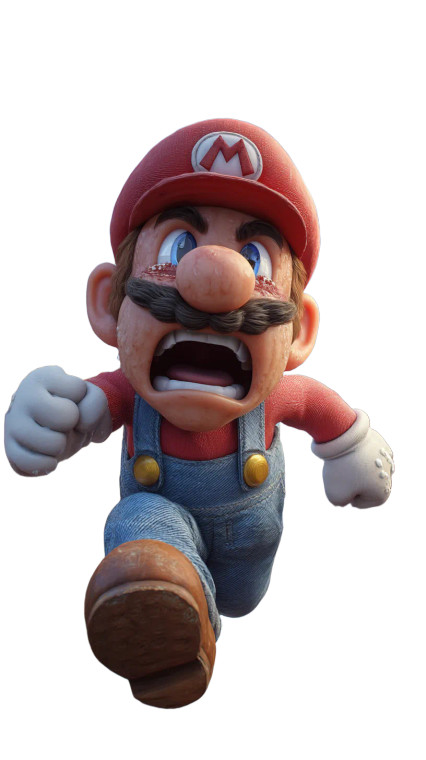 Mario Zombie Chase Vinyl Car Decal Sticker – Waterproof & UV-Resistant 