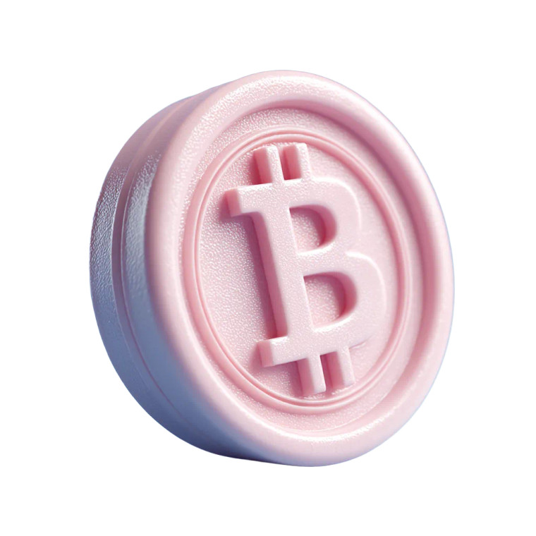 Toy Bitcoin Coin Vinyl Car Decal Sticker – Waterproof & UV-Resistant 