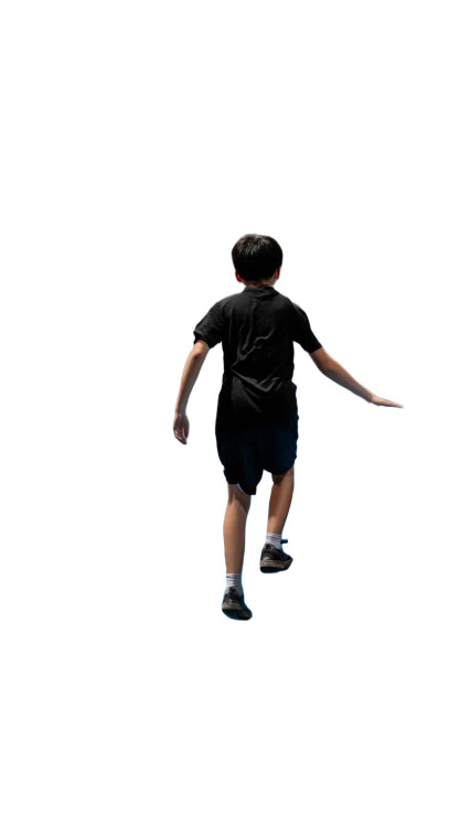 Boy At Trampoline Center Vinyl Car Decal Sticker – Waterproof & UV-Resistant 