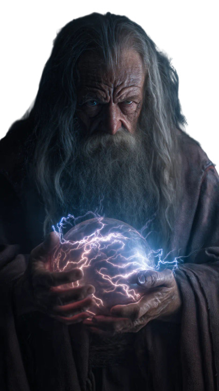 Magical Elder Wizard Vinyl Car Decal Sticker – Waterproof & UV-Resistant 