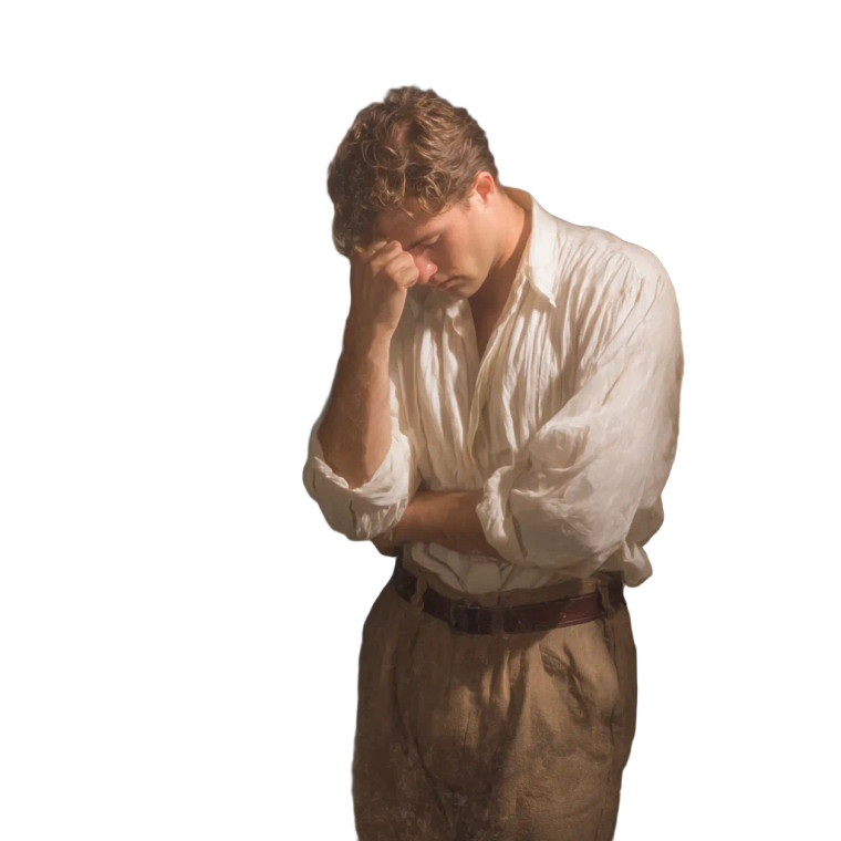 Regretful Man Vinyl Car Decal Sticker – Waterproof & UV-Resistant 