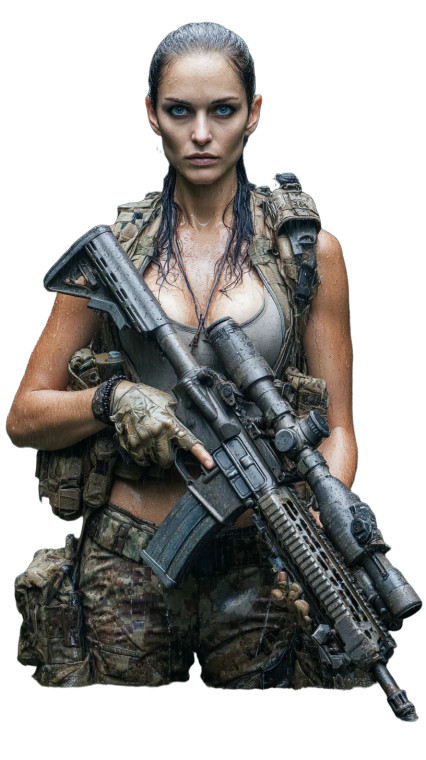 Jungle Infiltration Soldier Vinyl Car Decal Sticker – Waterproof & UV-Resistant 