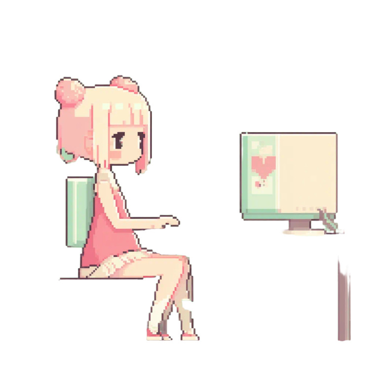 Kawaii Cat Girl Vinyl Car Decal Sticker – Waterproof & UV-Resistant 