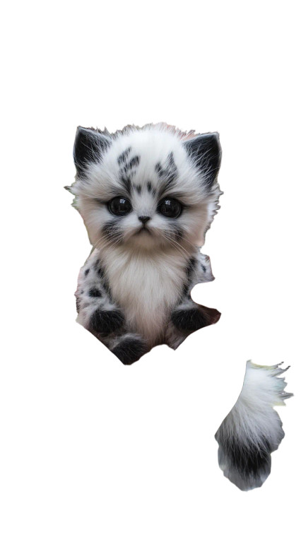 Magical Miniature Kitten Vinyl Car Decal Sticker – Waterproof & UV-Resistant 