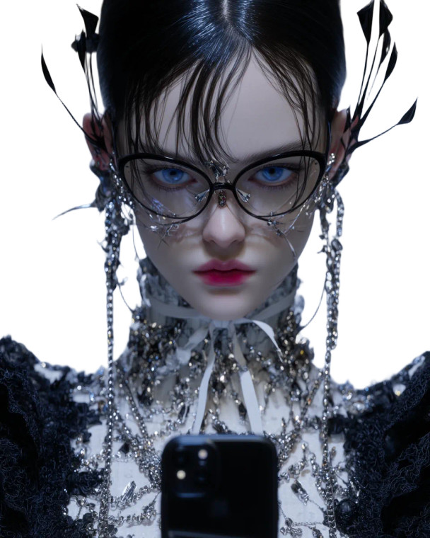 Gothic Y2K Portrait Vinyl Car Decal Sticker – Waterproof & UV-Resistant 