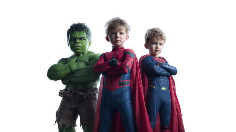 Superhero Boys Stand Vinyl Car Decal Sticker – Waterproof & UV-Resistant 