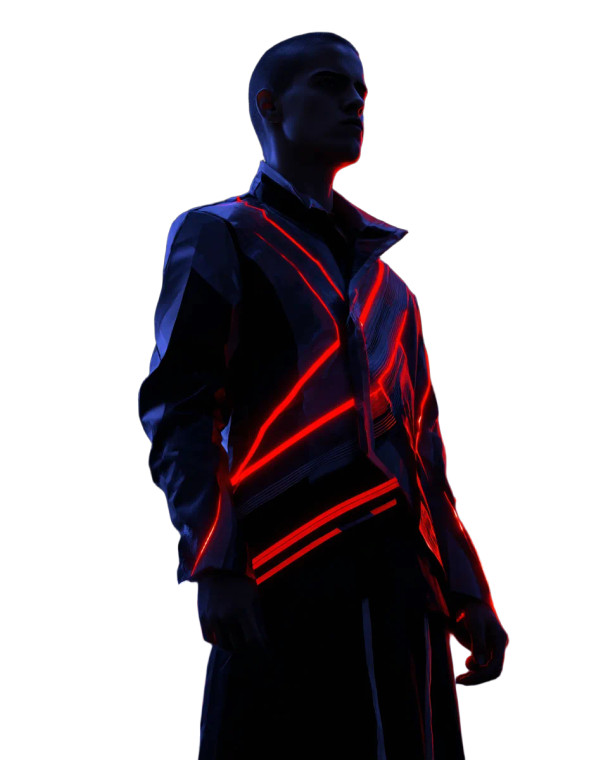 Futuristic Male Model V5 Vinyl Car Decal Sticker – Waterproof & UV-Resistant 