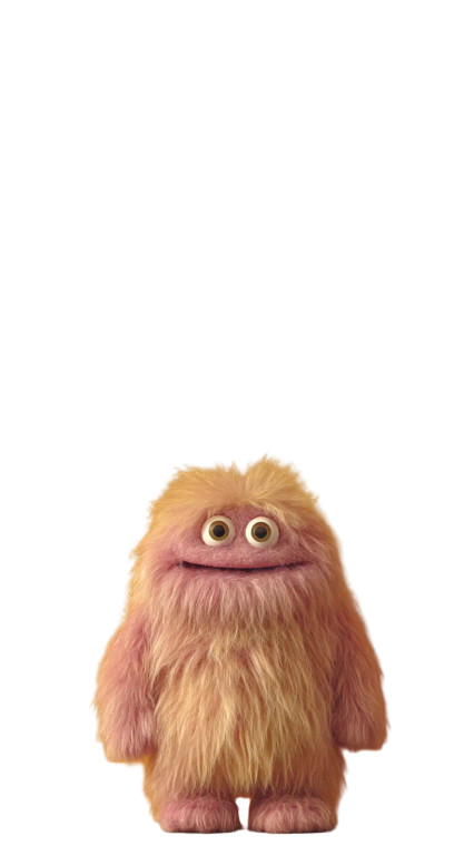 Fluffy Monster Creature Vinyl Car Decal Sticker – Waterproof & UV-Resistant 