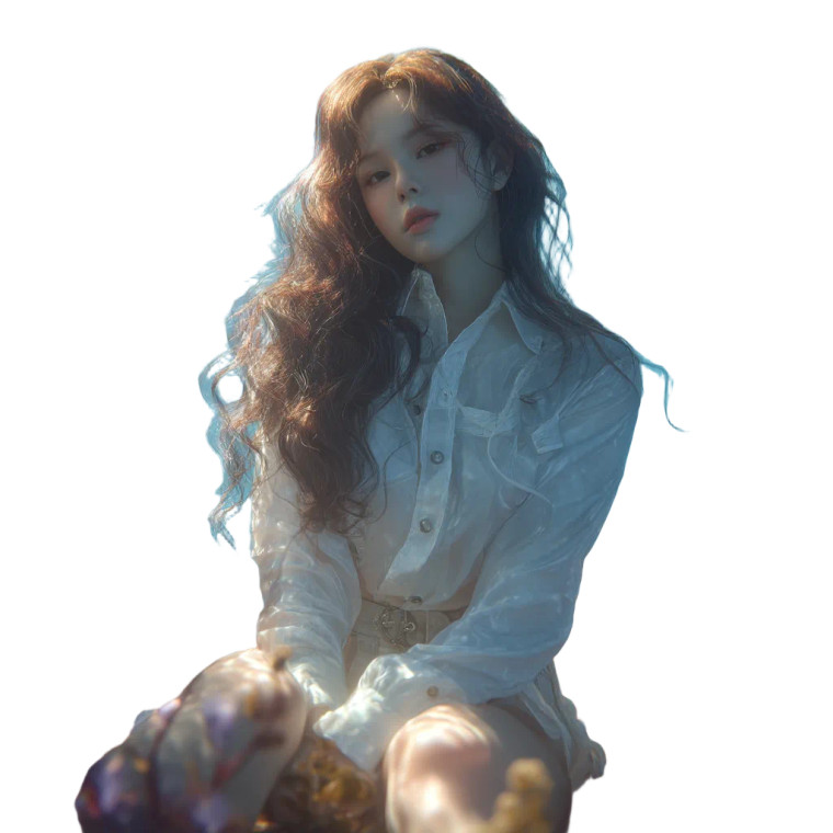 Underwater K-Pop Idol Vinyl Car Decal Sticker – Waterproof & UV-Resistant 