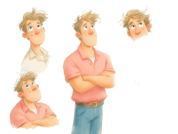 Funny Blue-Eyed Man Vinyl Car Decal Sticker – Waterproof & UV-Resistant 