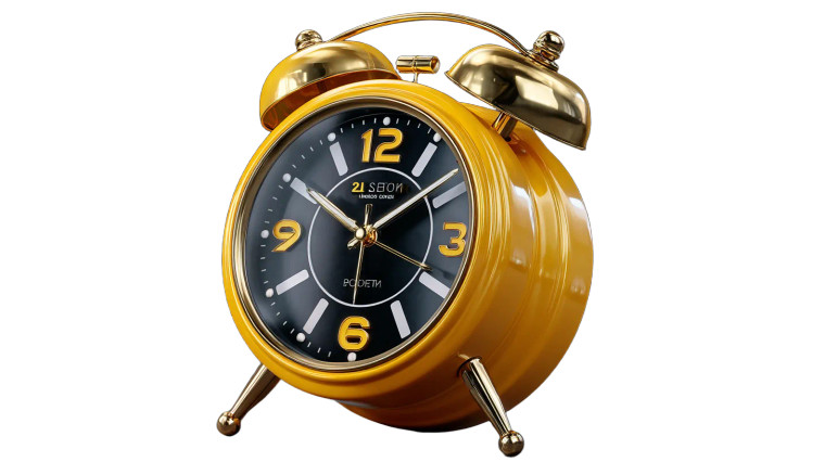 Vintage Alarm Clock Vinyl Car Decal Sticker – Waterproof & UV-Resistant 