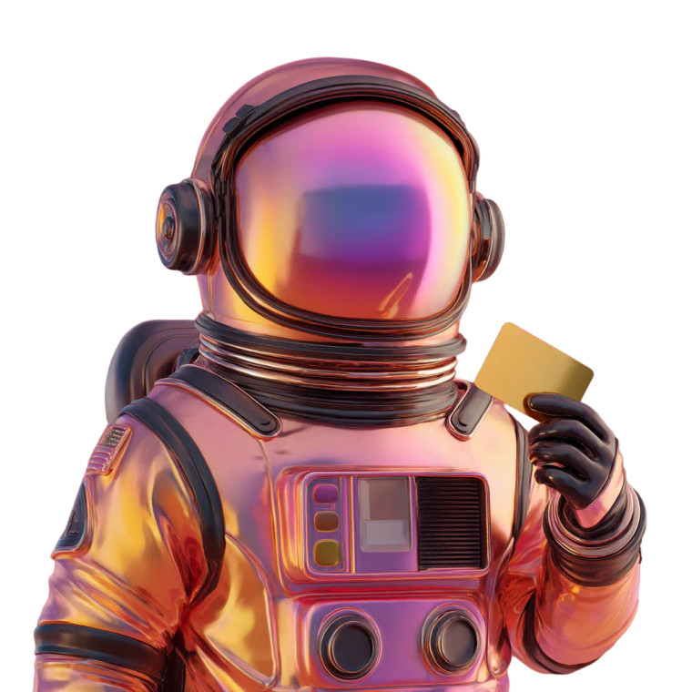 Astronaut With Ticket Vinyl Car Decal Sticker – Waterproof & UV-Resistant 