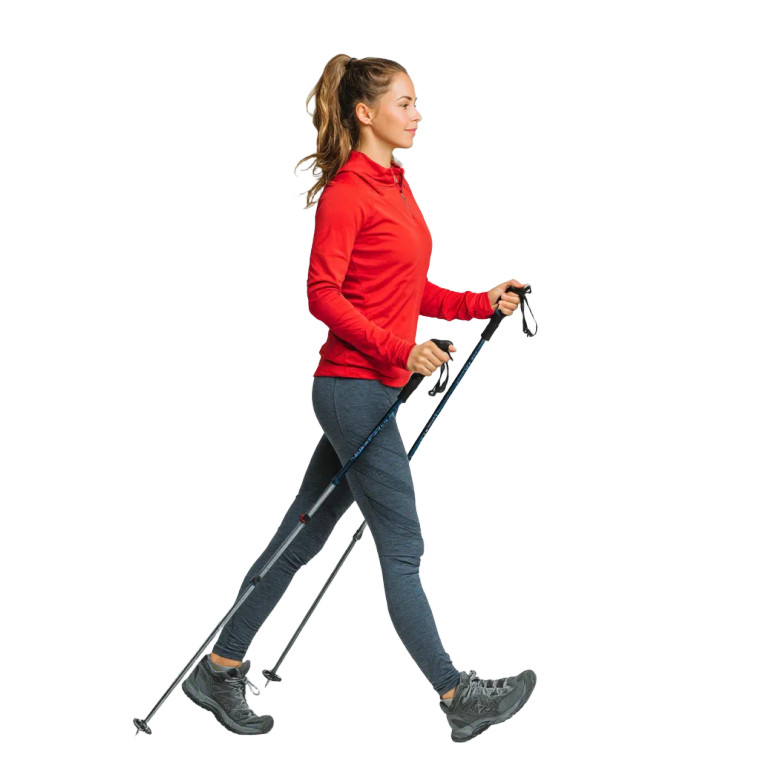 Nordic Walking Technique Vinyl Car Decal Sticker – Waterproof & UV-Resistant 