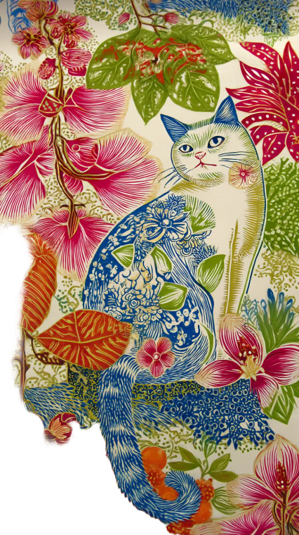 Cat Portrait V4 Vinyl Car Decal Sticker – Waterproof & UV-Resistant 