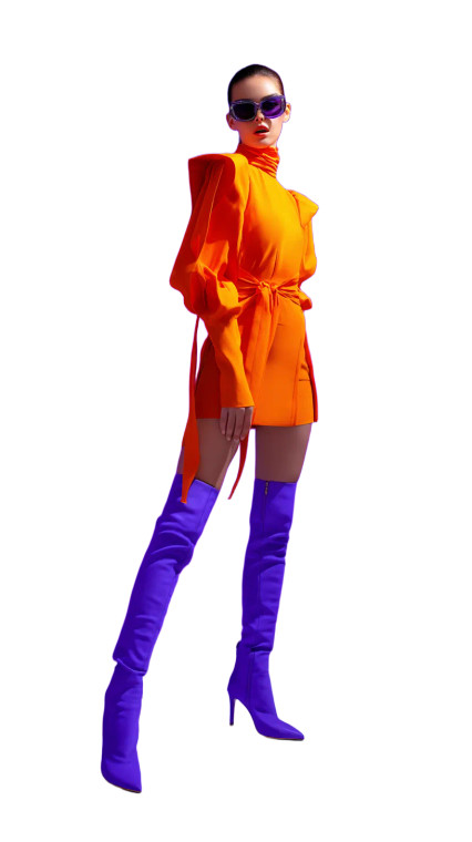 Fashion Model Spotlight V4 Vinyl Car Decal Sticker – Waterproof & UV-Resistant 