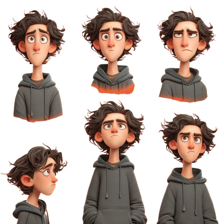 Animated Character V2 Vinyl Car Decal Sticker – Waterproof & UV-Resistant 