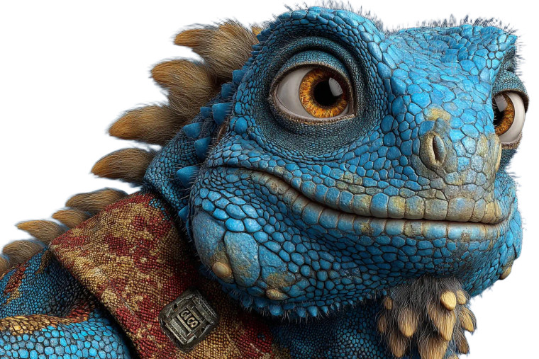 Happy Pixar Iguana Vinyl Car Decal Sticker – Waterproof & UV-Resistant 