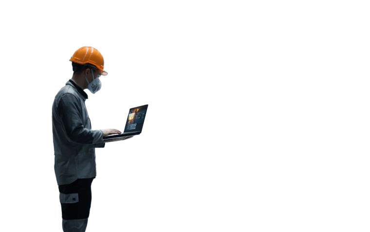 Tech-Enhanced Worker V2 Vinyl Car Decal Sticker – Waterproof & UV-Resistant 