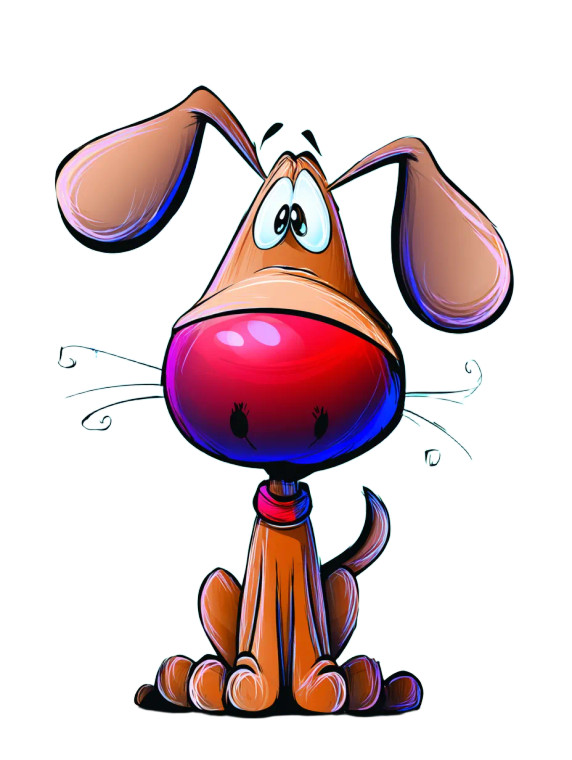 Cartoon Dog V22 Vinyl Car Decal Sticker – Waterproof & UV-Resistant 