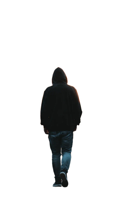 Solitary Morning Walk Vinyl Car Decal Sticker – Waterproof & UV-Resistant 