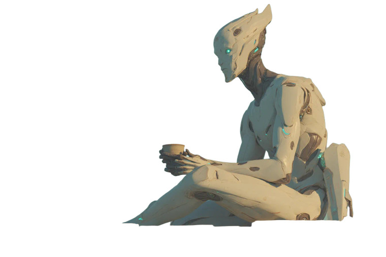 Alien Warrior Serenity Vinyl Car Decal Sticker – Waterproof & UV-Resistant 