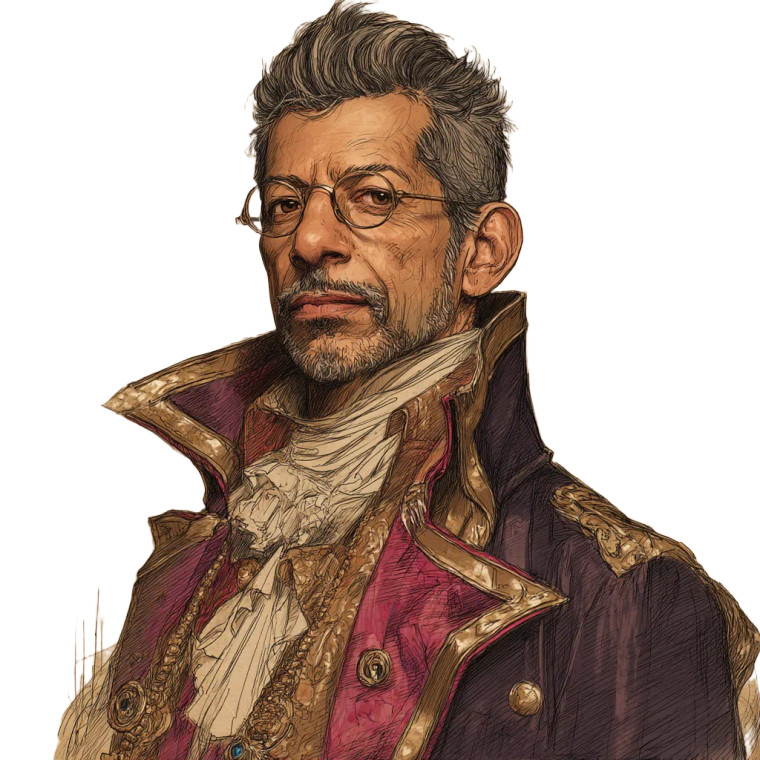 Pirate Lord Goldblum Vinyl Car Decal Sticker – Waterproof & UV-Resistant 