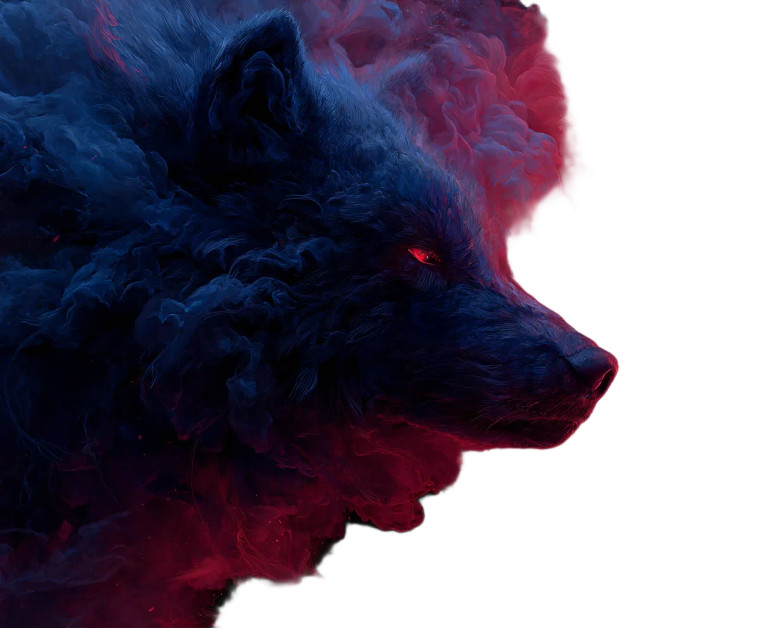 Fantasy Wolf V4 Vinyl Car Decal Sticker – Waterproof & UV-Resistant 