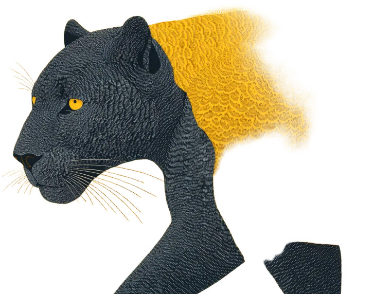 Black Panther Art Vinyl Car Decal Sticker – Waterproof & UV-Resistant 