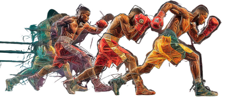 Dynamic Boxer Sequence Vinyl Car Decal Sticker – Waterproof & UV-Resistant 