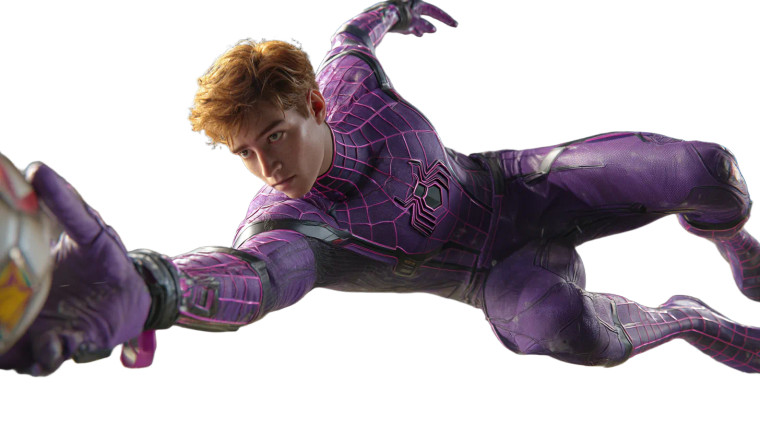 Purple Spider-Man Goalkeeper Vinyl Car Decal Sticker – Waterproof & UV-Resistant 