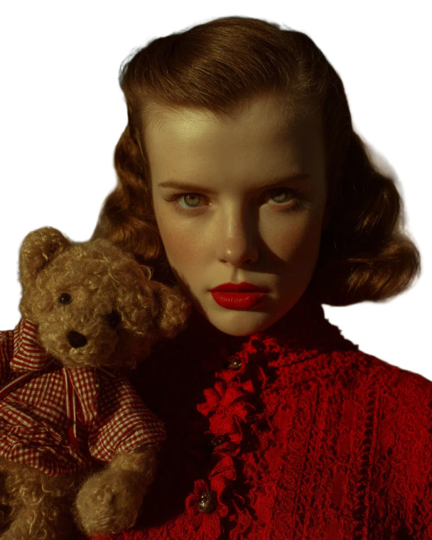 Hepburn With Teddy Vinyl Car Decal Sticker – Waterproof & UV-Resistant 