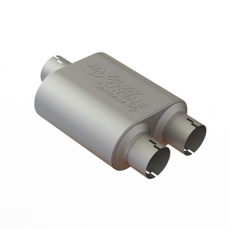 SpeedFX MaxFlow Xtreme Muffler | 304 Stainless Steel | Chambered Design | Rich Aggressive Tone