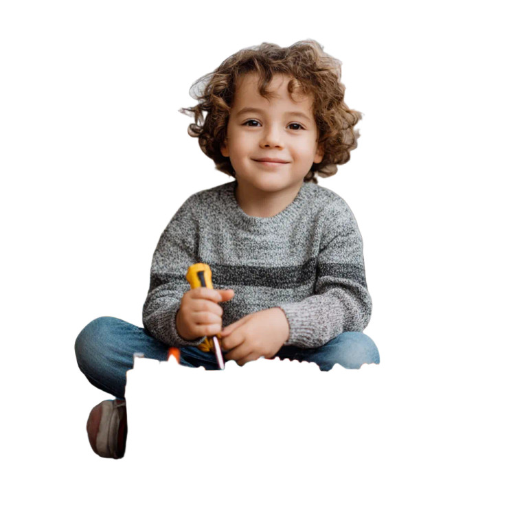 Happy Child Playing V2 Vinyl Car Decal Sticker – Waterproof & UV-Resistant 