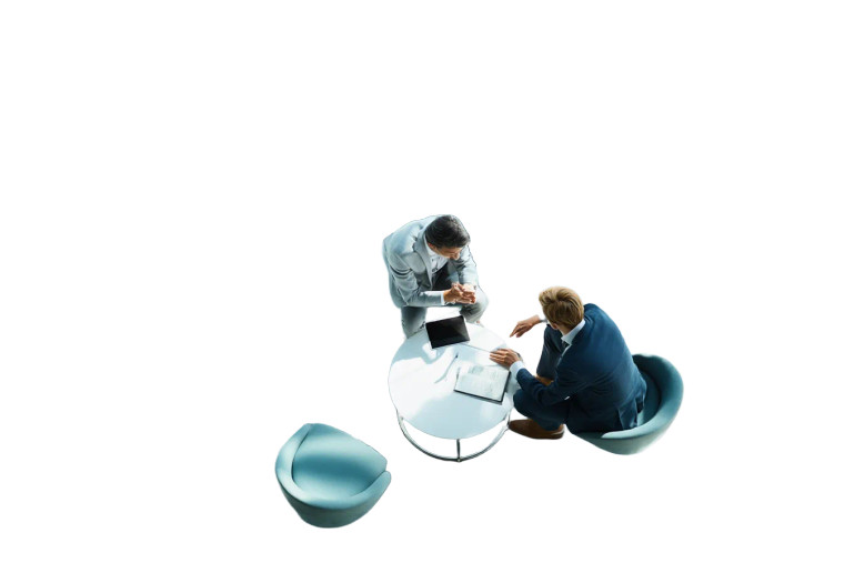 Office Meeting Aerial Vinyl Car Decal Sticker – Waterproof & UV-Resistant 