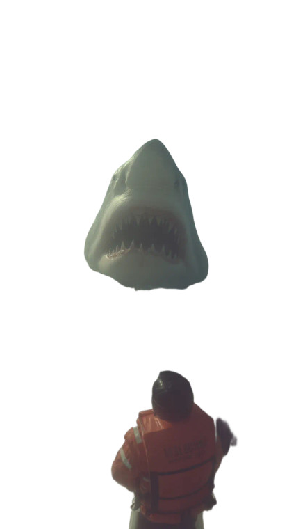 Megalodon Fishing Scene V2 Vinyl Car Decal Sticker – Waterproof & UV-Resistant 