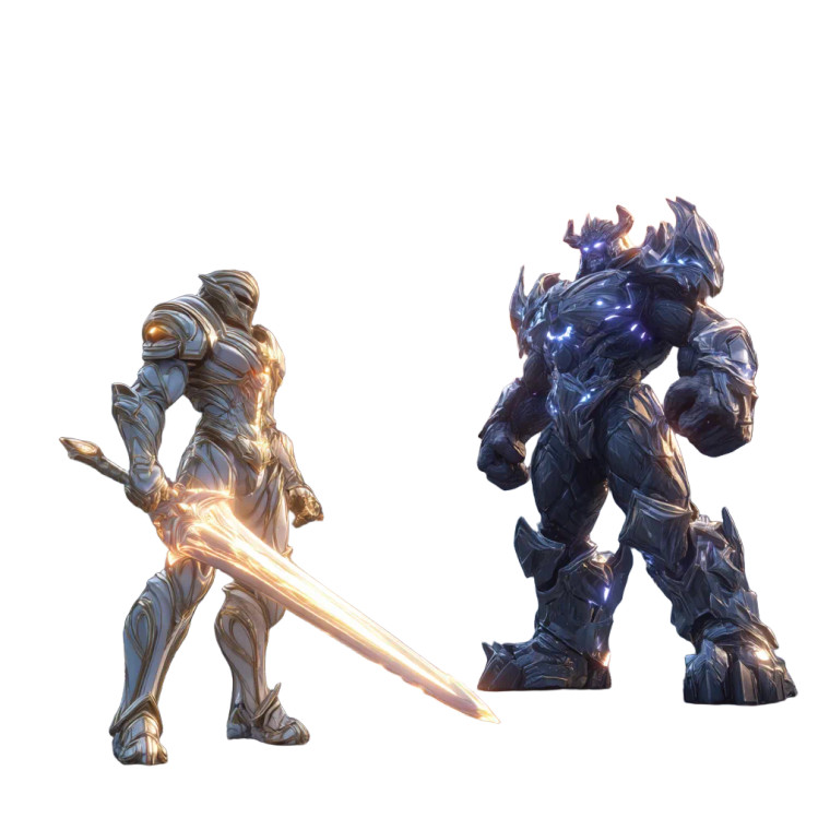 Titan Warriors Clash Vinyl Car Decal Sticker – Waterproof & UV-Resistant 