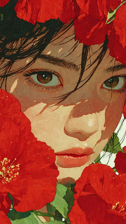 Chinese Girl Roses Vinyl Car Decal Sticker – Waterproof & UV-Resistant  Chinese Girl Roses Vinyl Car Decal Sticker – Waterproof & UV-Resistant