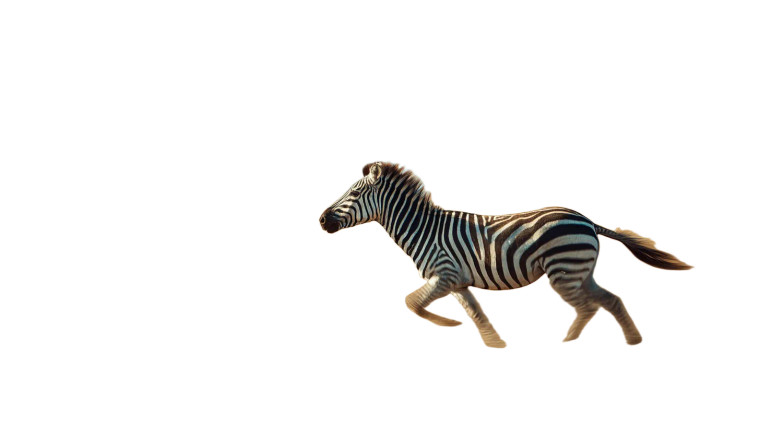 Running Zebra Vinyl Car Decal Sticker – Waterproof & UV-Resistant 