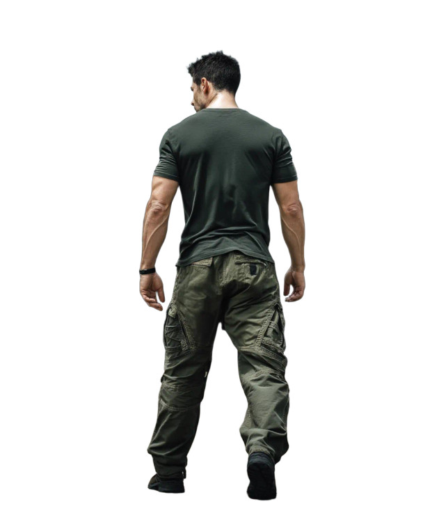 Rugged Male Model Vinyl Car Decal Sticker – Waterproof & UV-Resistant 