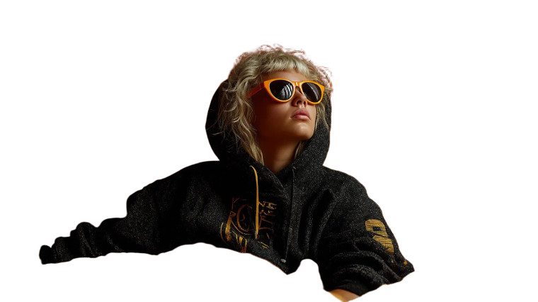 Blonde Space Woman V9 Vinyl Car Decal Sticker – Waterproof & UV-Resistant 