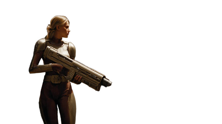 Futuristic Space Soldier V4 Vinyl Car Decal Sticker – Waterproof & UV-Resistant 