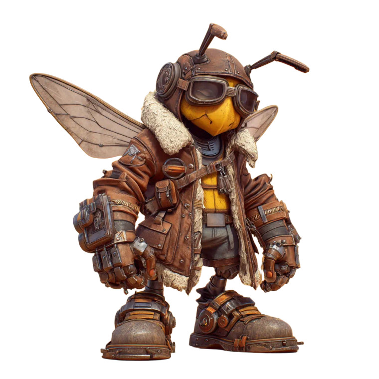 Pilot Honey Bee Vinyl Car Decal Sticker – Waterproof & UV-Resistant 