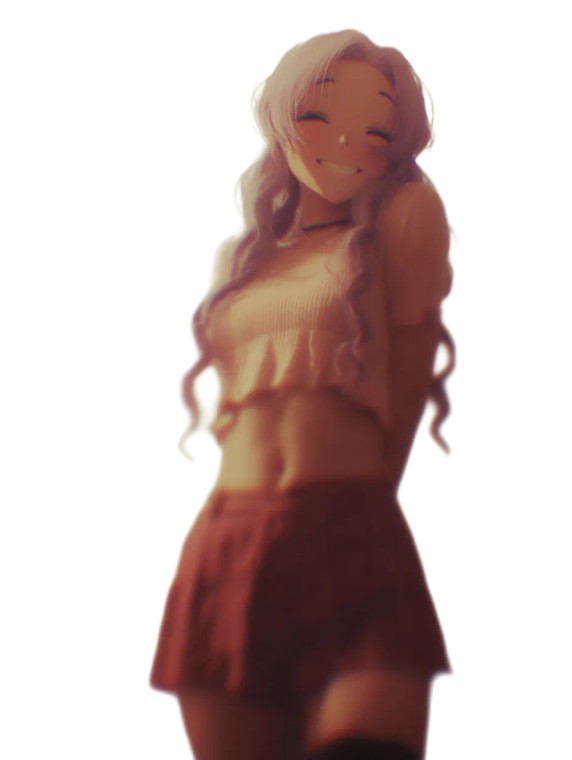 Cute Anime Girl V77 Vinyl Car Decal Sticker – Waterproof & UV-Resistant 