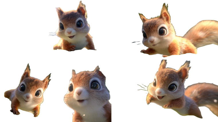 Adorable Squirrel Close-Ups Vinyl Car Decal Sticker – Waterproof & UV-Resistant 