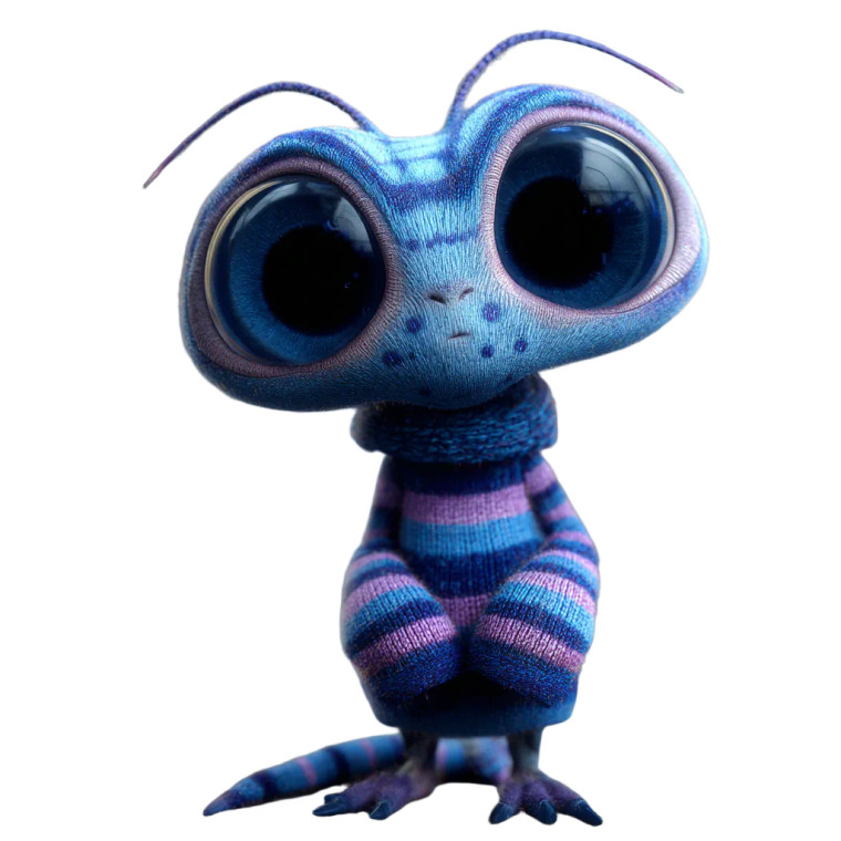 Cute Alien Creature V5 Vinyl Car Decal Sticker – Waterproof & UV-Resistant 