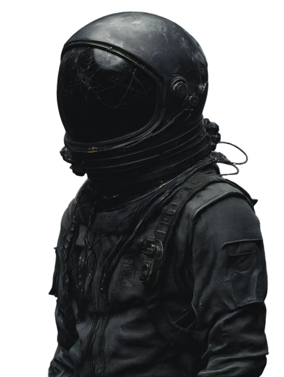 Sorrowful Astronaut Vinyl Car Decal Sticker – Waterproof & UV-Resistant 