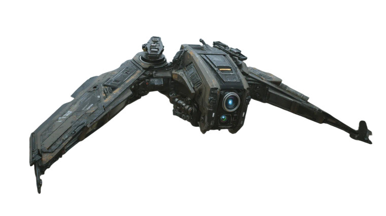 Futuristic Drone V2 Vinyl Car Decal Sticker – Waterproof & UV-Resistant 